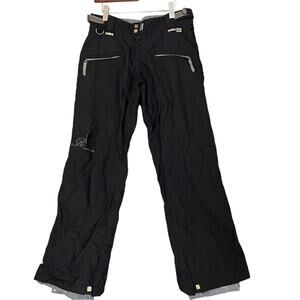 Ride Snowboard Pant Cell Series Womens Medium Black Embroidered Heart Waterproof